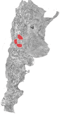 Kort over vinregion Luján de Cuyo